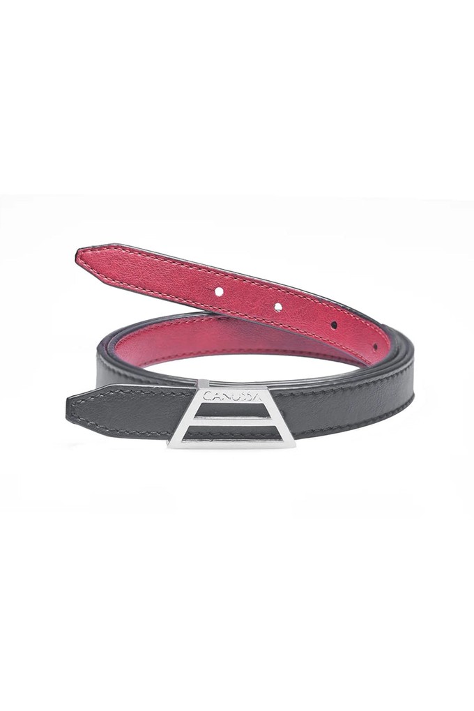 Adapt reversible belt – Black/Red from CANUSSA