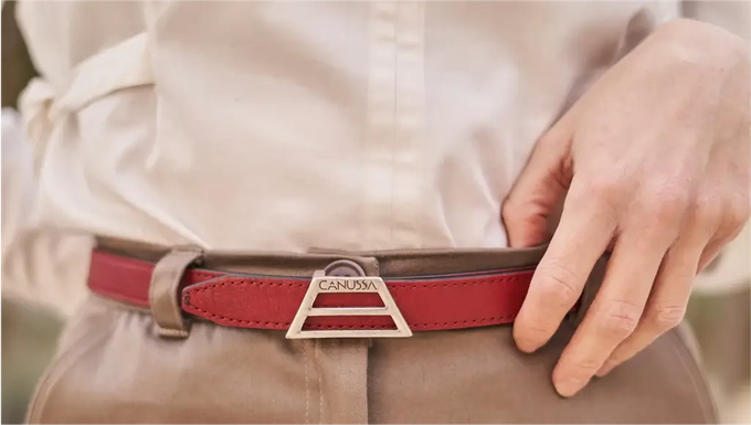 Adapt reversible belt – Black/Red from CANUSSA