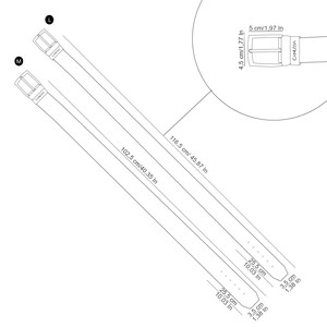 Reverse reversible belt – Black/Camel from CANUSSA