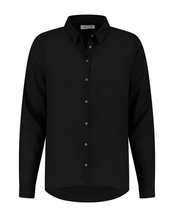 Michelle Shirt Black Tencel from Charlie Mary