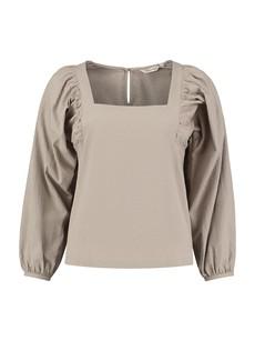 Structured Cotton Puff Sleeves top via Charlie Mary