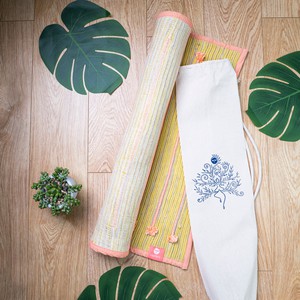Pink Ayurvedic Cotton Yoga Mat from chaYkra