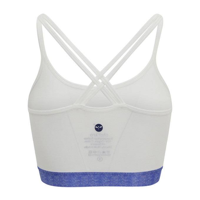White Cool Chakra Yoga Bra from chaYkra