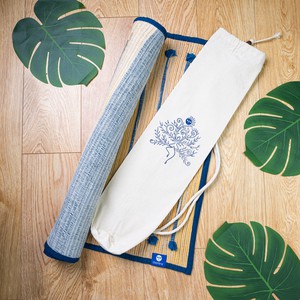 Dark Blue Ayurvedic Cotton Yoga Mat from chaYkra