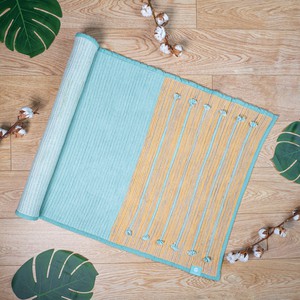 Turquoise Ayurvedic Cotton Yoga Mat from chaYkra