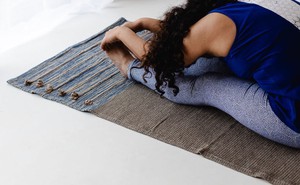 Eco Travel Yoga Mat (Blue & Brown) from chaYkra