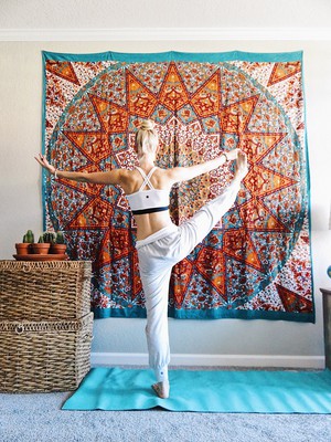 White Chess Board Yoga Bra from chaYkra