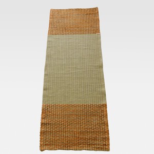 Anti-Slip Herbal Cotton Yoga Mat (Green with Orange) from chaYkra