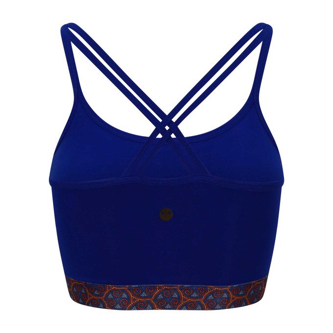 Blue Warm Chakra Yoga Bra from chaYkra