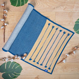 Dark Blue Ayurvedic Cotton Yoga Mat from chaYkra