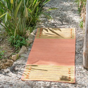 Pink Ayurvedic Cotton Yoga Mat from chaYkra