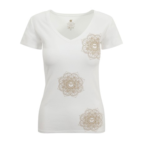 Indian Motif Tee White from chaYkra