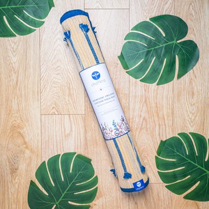 Dark Blue Ayurvedic Cotton Yoga Mat from chaYkra