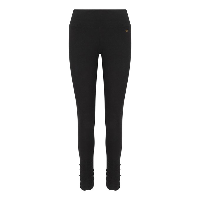 Black Ruched Bottom Leggings from chaYkra
