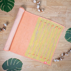 Pink Ayurvedic Cotton Yoga Mat from chaYkra