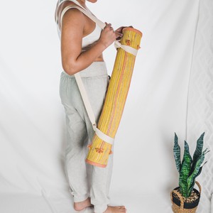 Pink Ayurvedic Cotton Yoga Mat from chaYkra