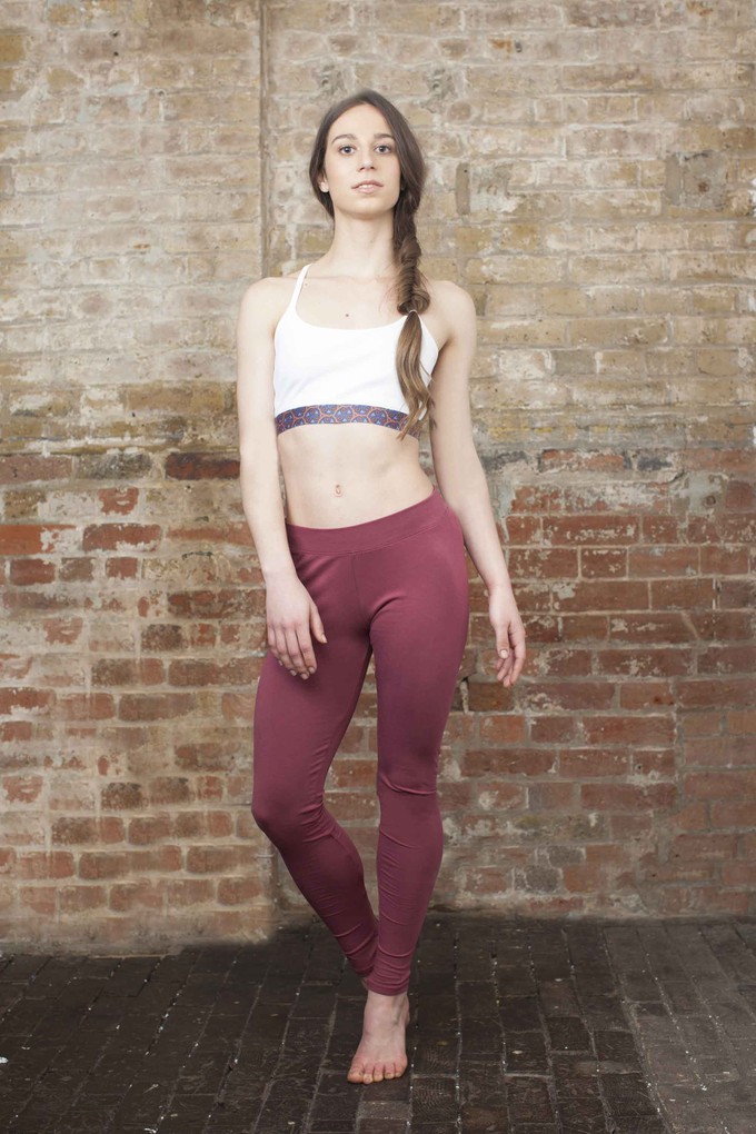 White Warm Chakra Yoga Bra from chaYkra