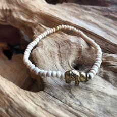 Tulsi Bead Meditation Bracelet with Elephant Charm via chaYkra