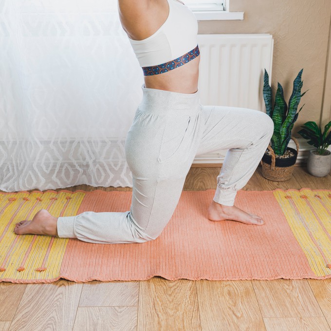 Pink Ayurvedic Cotton Yoga Mat from chaYkra