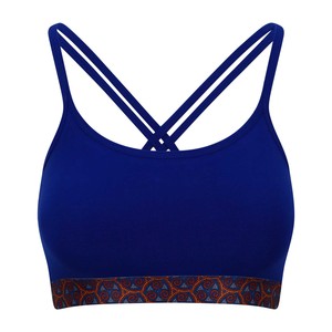Blue Warm Chakra Yoga Bra from chaYkra