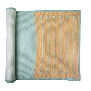 Turquoise Ayurvedic Cotton Yoga Mat from chaYkra