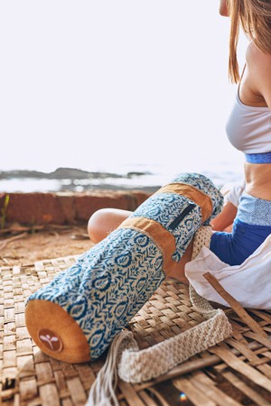 Indian Summer Cotton Fabric Eco Yoga Bag from chaYkra