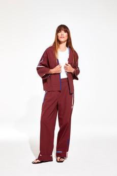 ADA MELODIE BURGUNDY JACKET via Cool and Conscious