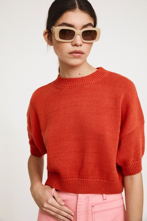 Patie sweater red from Cool and Conscious