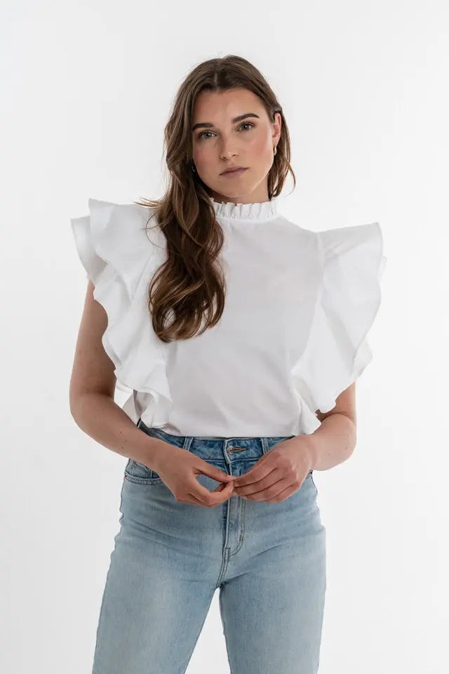 RACHEL TOP - WHITE from ELJO THE LABEL