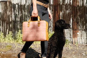 Leather Compact Briefcase from Elvis & Kresse