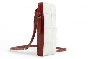 Crossbody pouch | Leather & Fire-hose from Elvis & Kresse