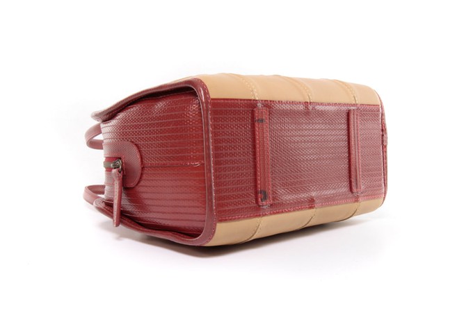 Small Post Bag | Leather & Fire-hose from Elvis & Kresse