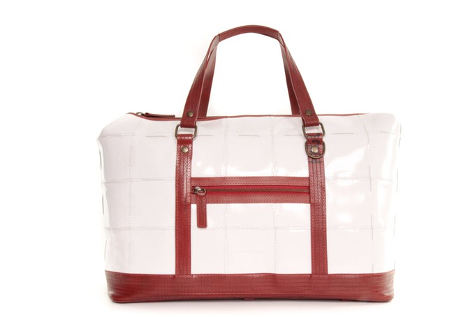 Gladstone Travel Bag | Leather & Fire-hose from Elvis & Kresse