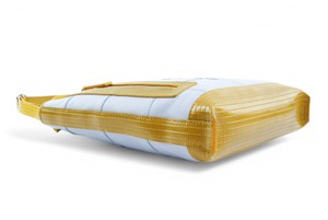 Reporter Bag | Leather & Fire-hose from Elvis & Kresse