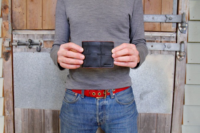 Billfold Wallet with Coin Pocket | Leather & Fire-hose from Elvis & Kresse