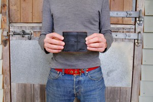Billfold Wallet with Coin Pocket | Leather & Fire-hose from Elvis & Kresse