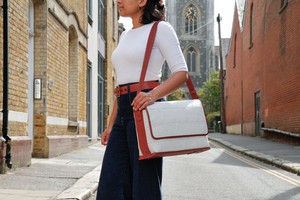 Field Bag | Leather & Fire-hose from Elvis & Kresse