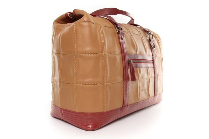 Gladstone Travel Bag | Leather & Fire-hose from Elvis & Kresse