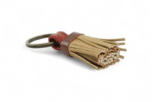 Mini Tassel Keyring | Leather & Fire-hose from Elvis & Kresse