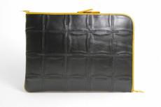Folio Laptop Case | Leather & Fire-hose via Elvis & Kresse