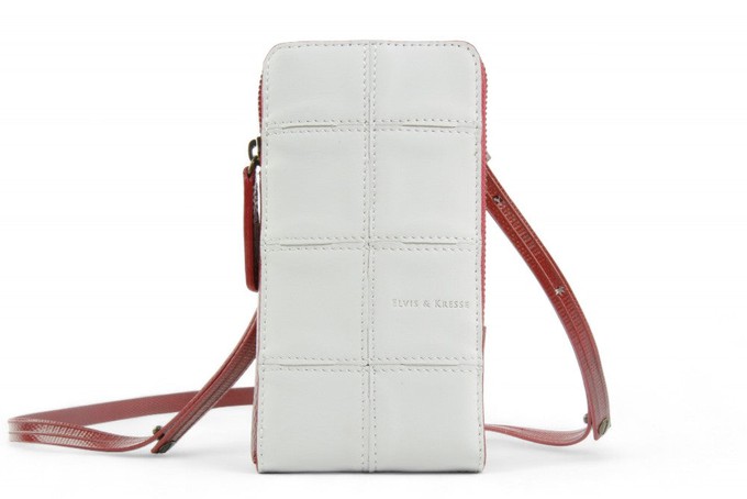 Crossbody pouch | Leather & Fire-hose from Elvis & Kresse