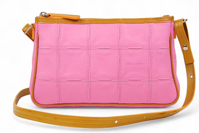 Crossbody Clutch Bag | Leather & Fire-hose from Elvis & Kresse