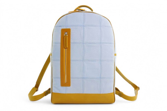 Voyager Backpack | Leather & Fire-hose from Elvis & Kresse