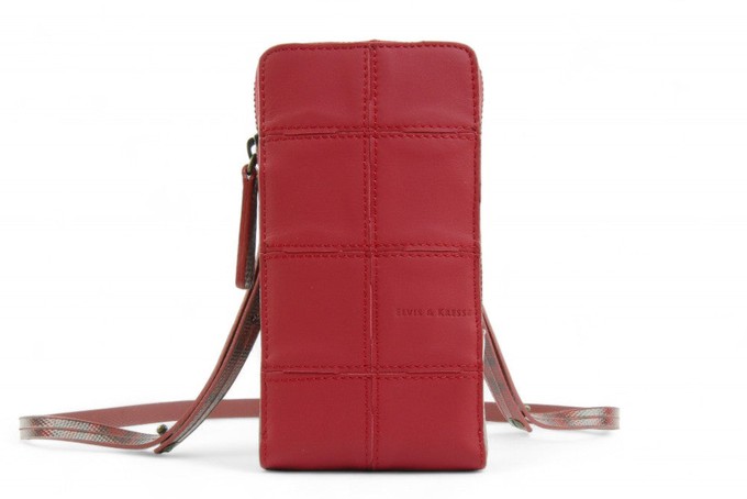 Crossbody pouch | Leather & Fire-hose from Elvis & Kresse