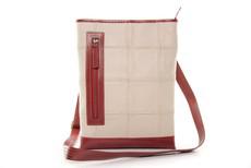Reporter Bag | Leather & Fire-hose via Elvis & Kresse