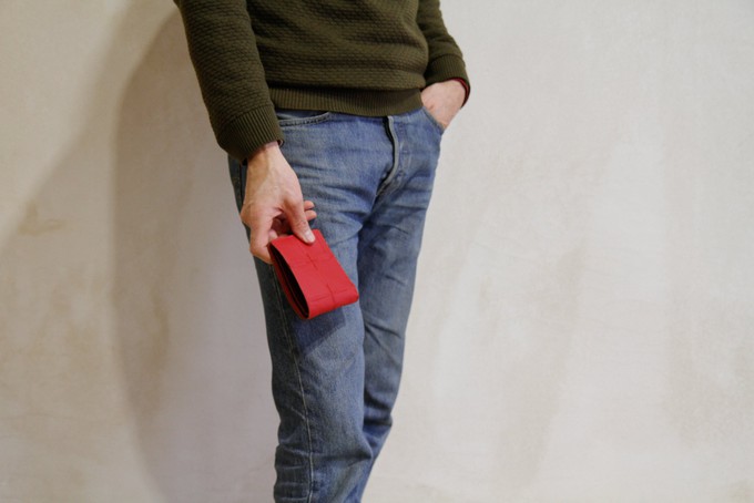 Billfold Wallet | Leather & Fire-hose from Elvis & Kresse