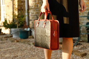 Leather Compact Briefcase from Elvis & Kresse
