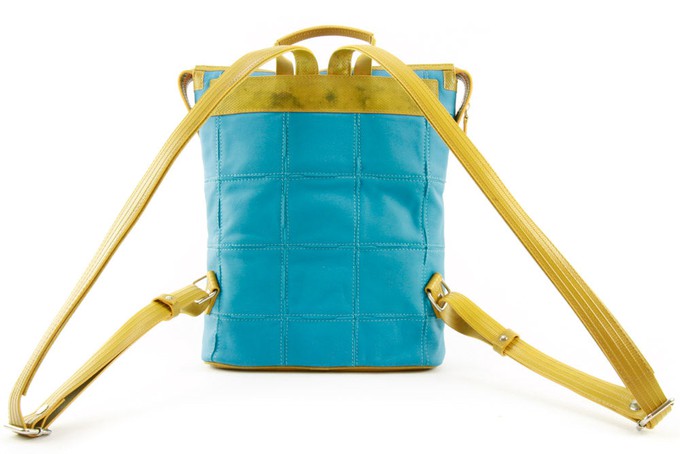 Small Backpack | Leather & Fire-hose from Elvis & Kresse