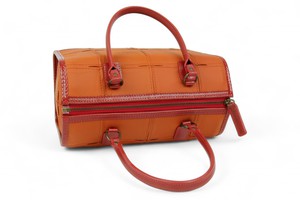 Small Post Bag | Leather & Fire-hose from Elvis & Kresse