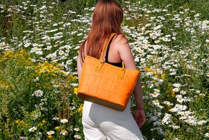 Small Tote | Leather & Fire-hose from Elvis & Kresse